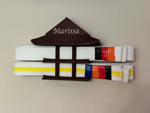 Expandable Marshal Arts Belt Holder