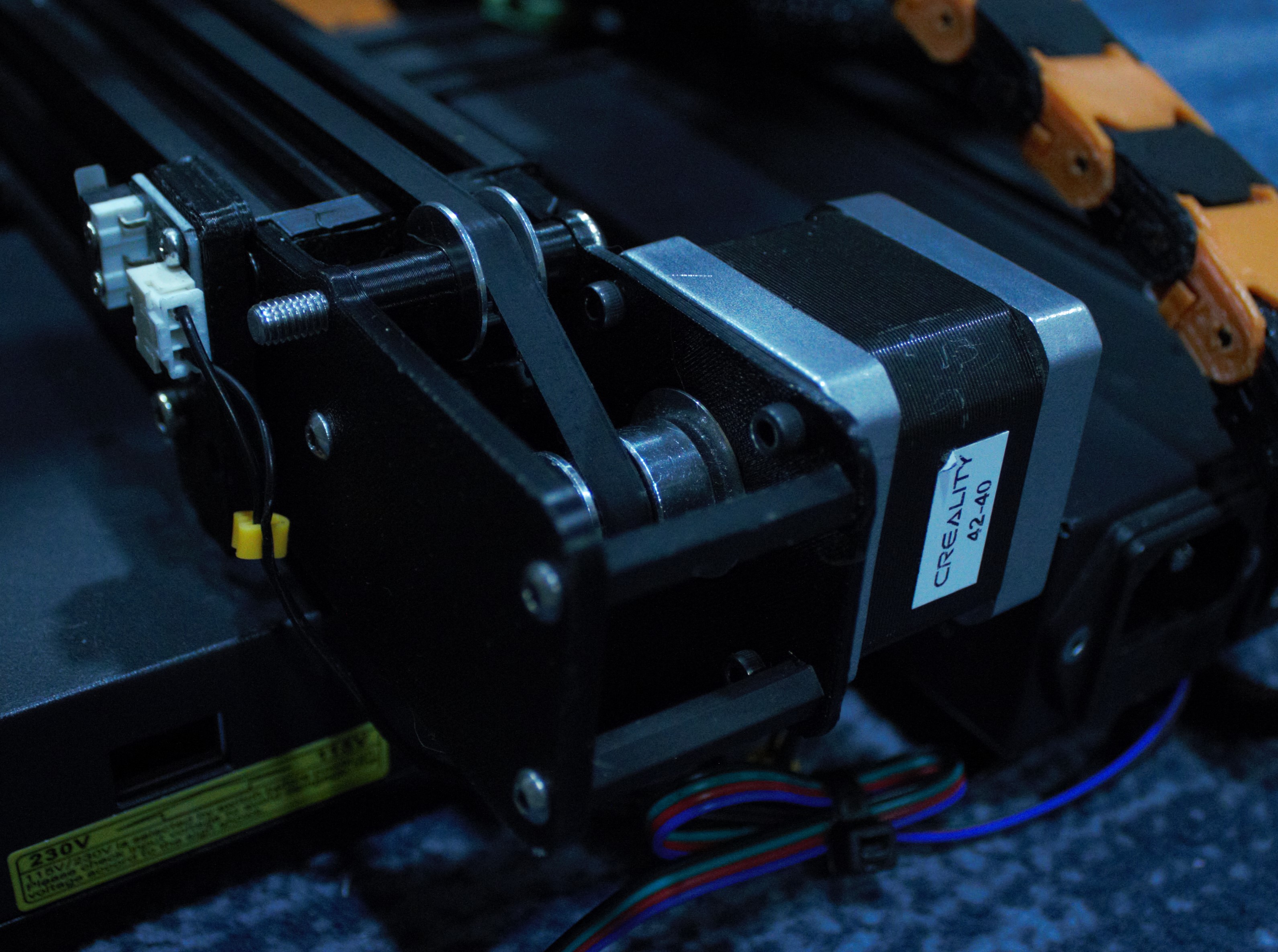 Ender 3 v2 Doube Shear Y Motor Mount