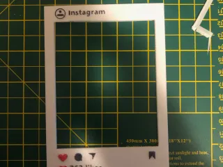 Instagram Frame (Add your own text) by mtwatson98 | Download free STL ...