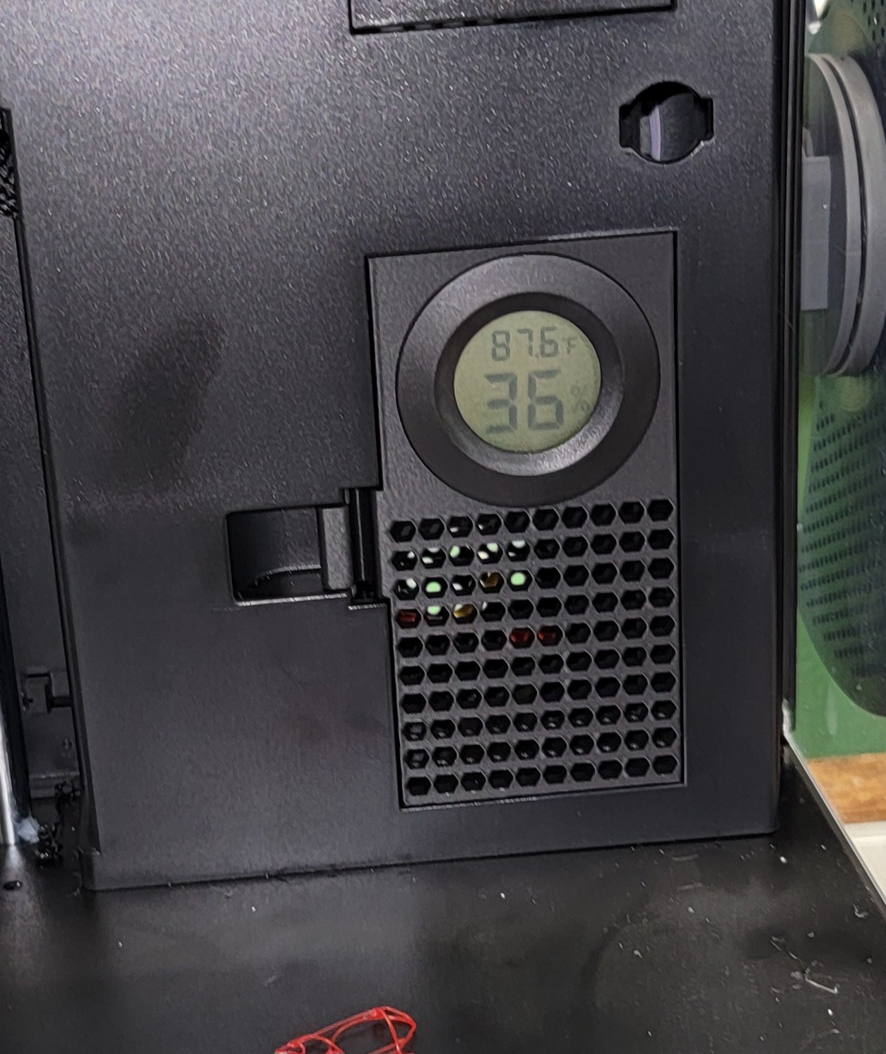 Flashforge AD5M / AD5X Vent Cover – Temperature & Humidity Sensor Mount (Enclosure Mod)