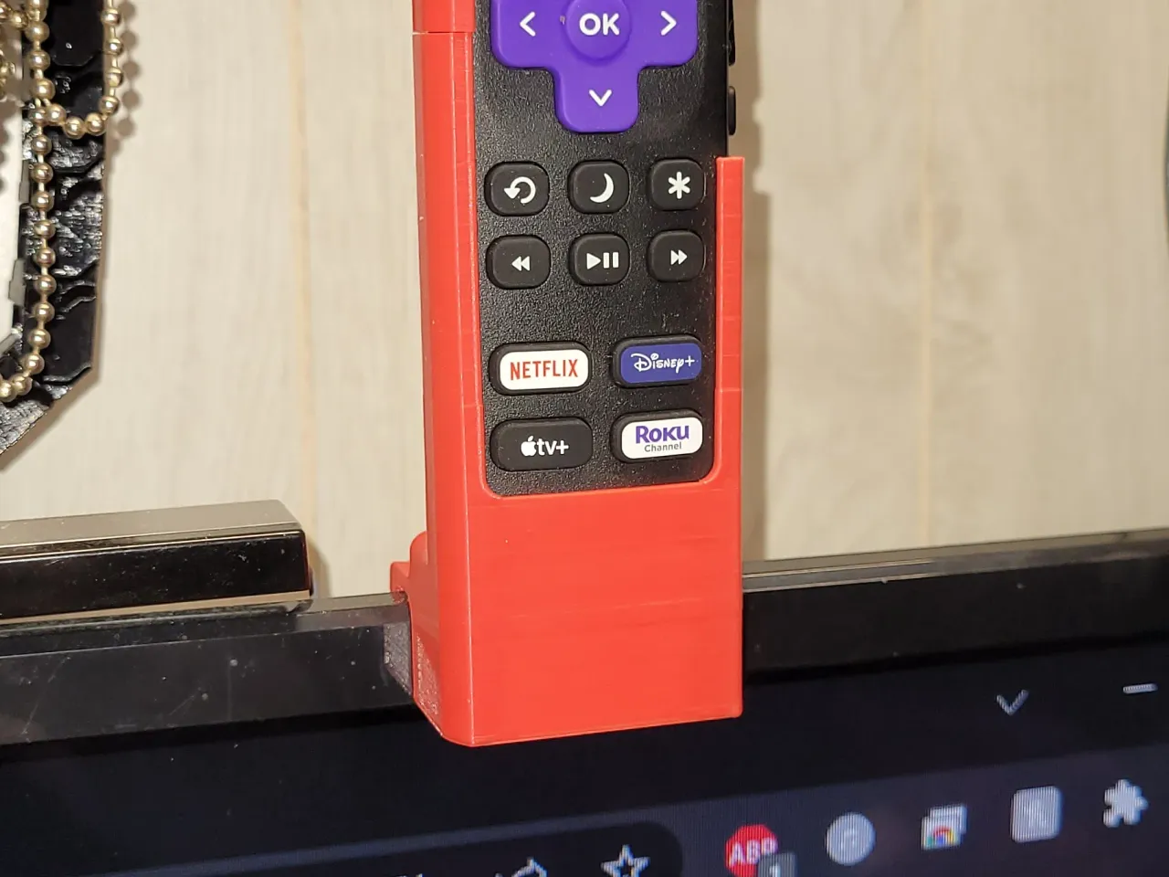 sanyo-roku-tv-remote-caddy-clip-by-mskillet-download-free-stl-model