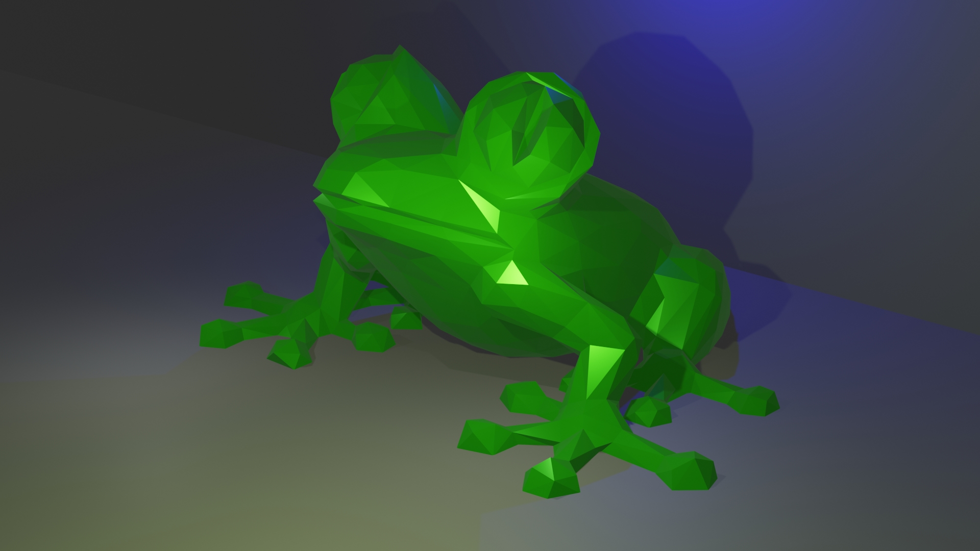 AJ the Frog Low Poly - not treefrog !