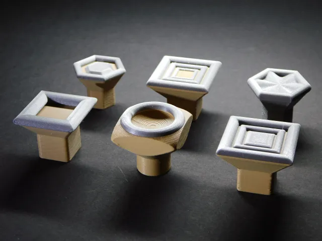 Knobs and handles for doors and drawers
