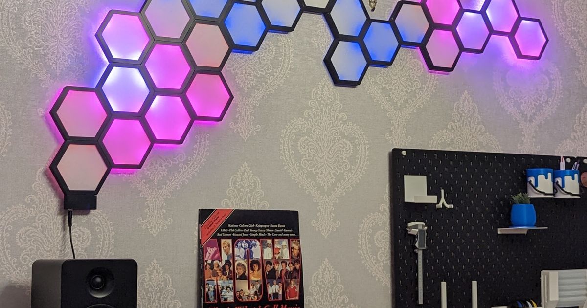 LED Hex Light by millsrob88, Download free STL model