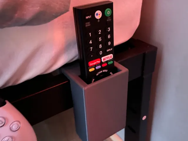 Bed side remote holder