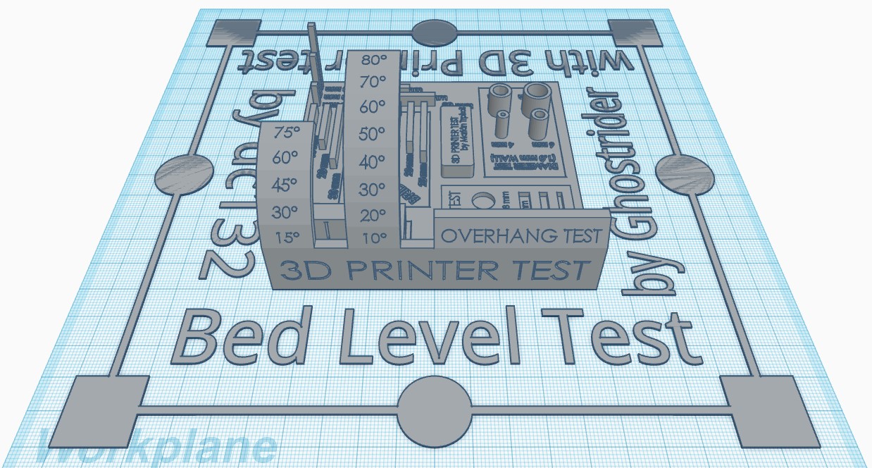 All-In-One 3D Printer Test/Bed Level Test Por Ghostrider | Descargar ...