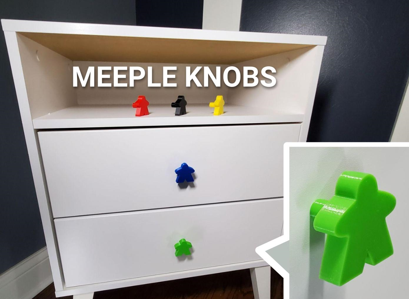 Meeple Knobs | Board Game Themed Decor