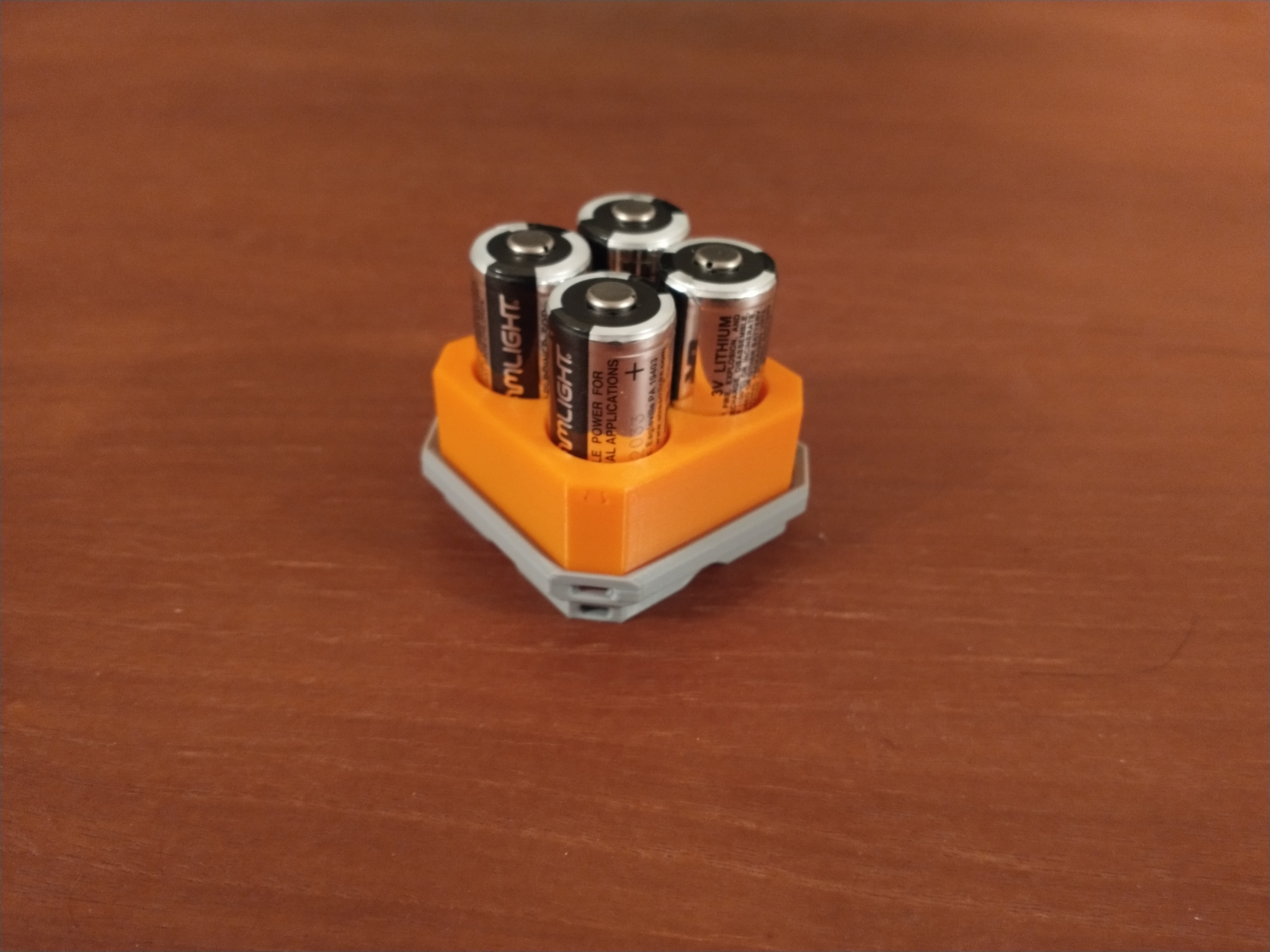 1x1 CR123A Battery Holder - Multibin Top