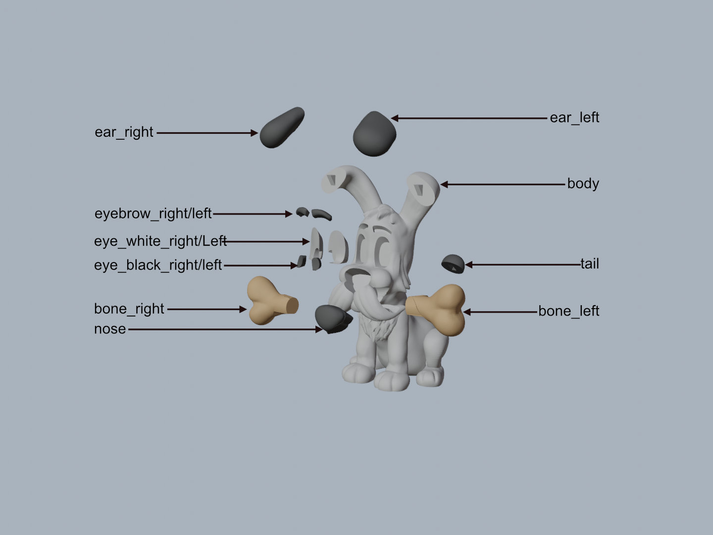 Miniatura 2 do modelo 3D Idefix