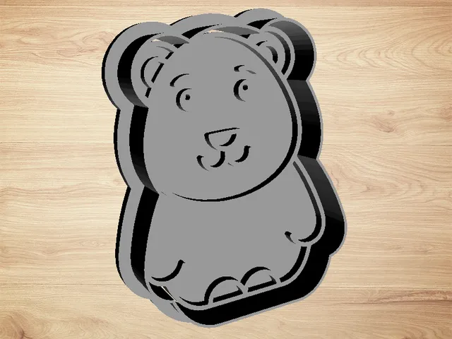 cookie cutter bear - cutter and stamp