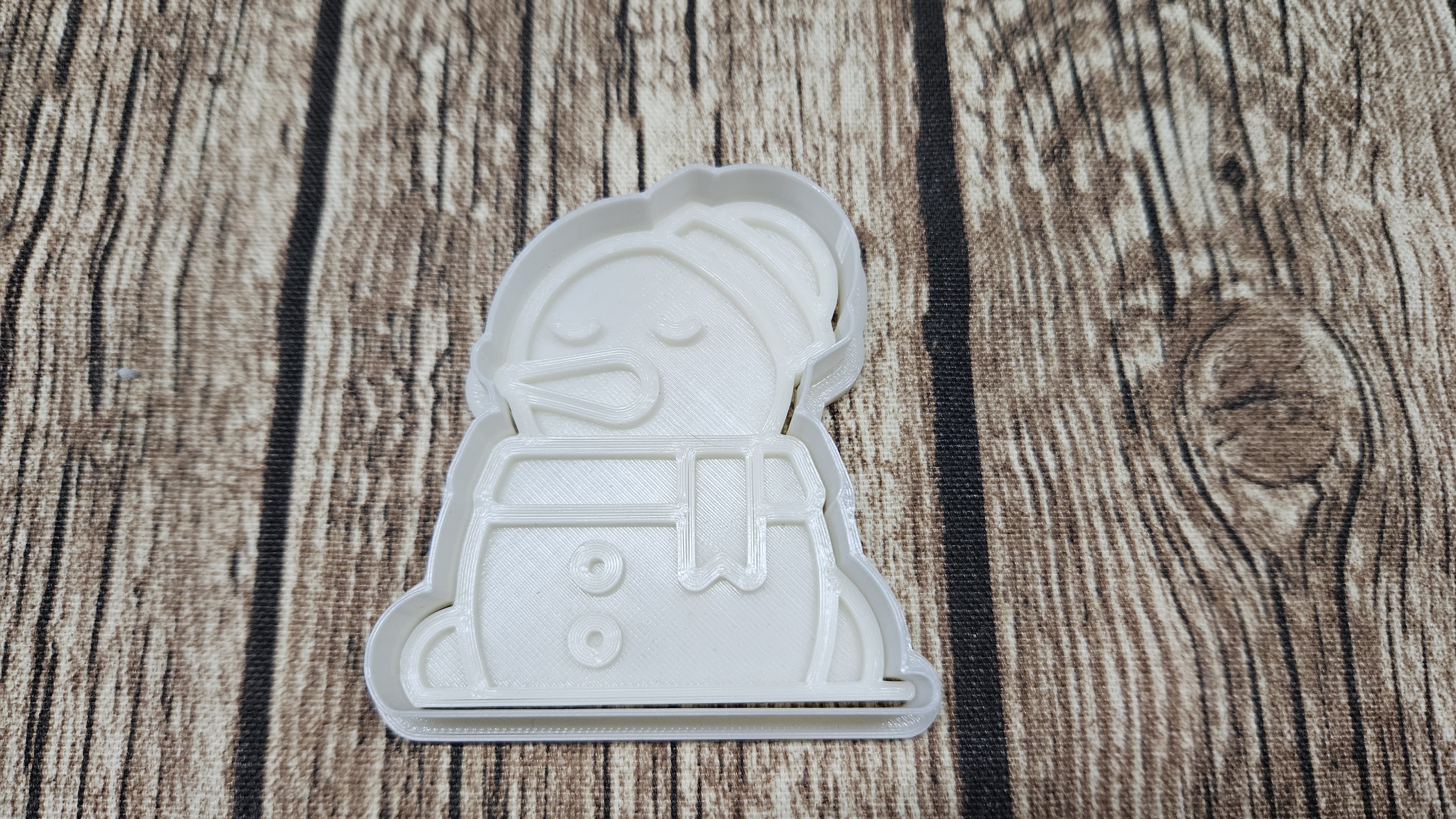 cookie cutter snowmen - cutter and stamp