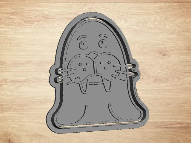 cookie cutter walrus - cutter and stamp