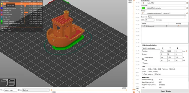 PrusaSlicer Profile for Cetus Mk3 (or mk2)