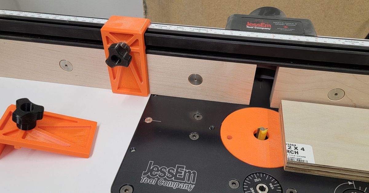 Router Table Fence Stop (Jess-Em) by Mikek | Download free STL model ...