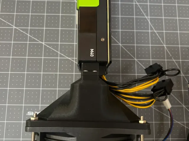 Tesla M40 120mm fan adaptor