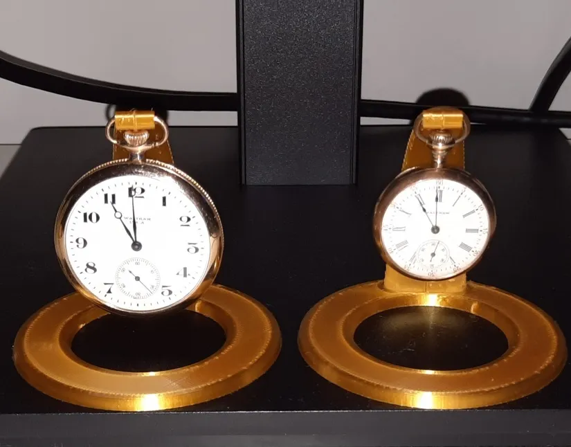 Silver pocket watch online stand