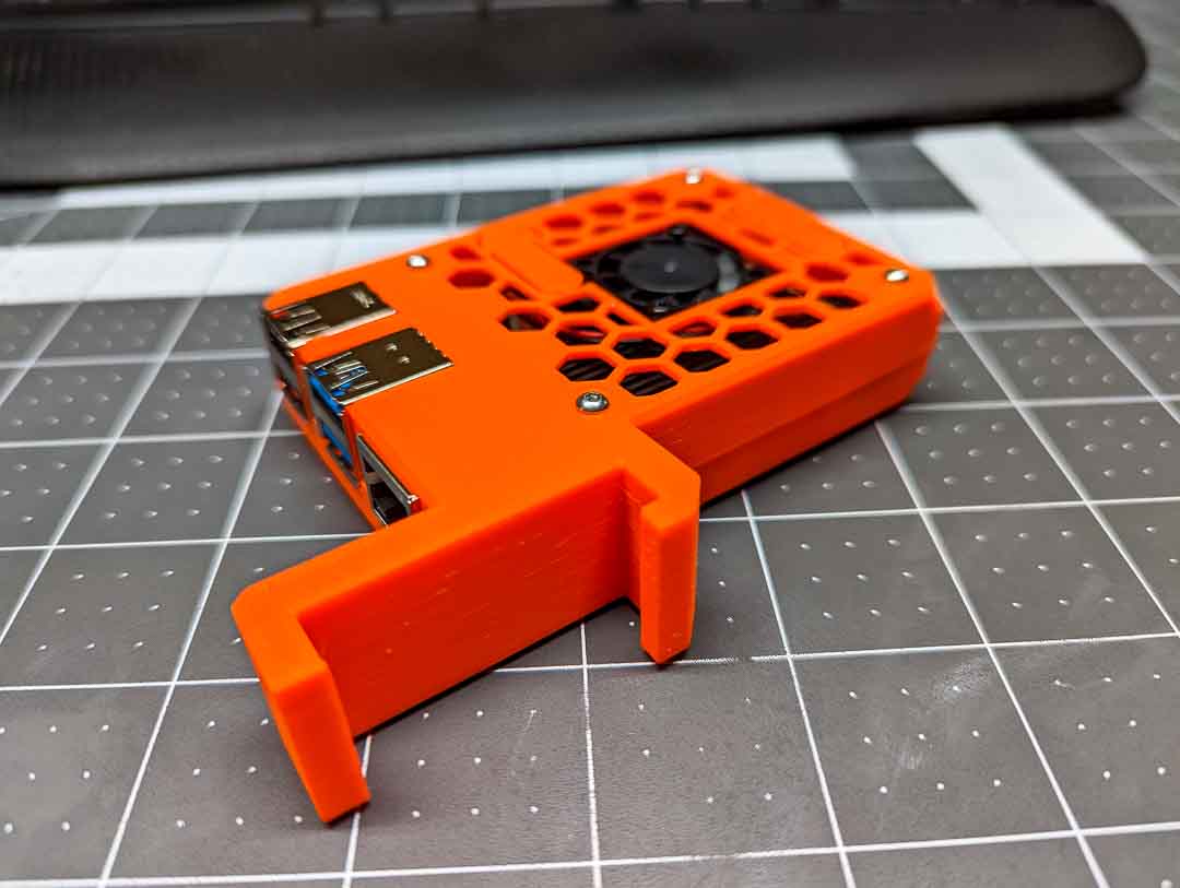 Raspberry Pi4 Case with Frame Clip for Prusa MK3S+