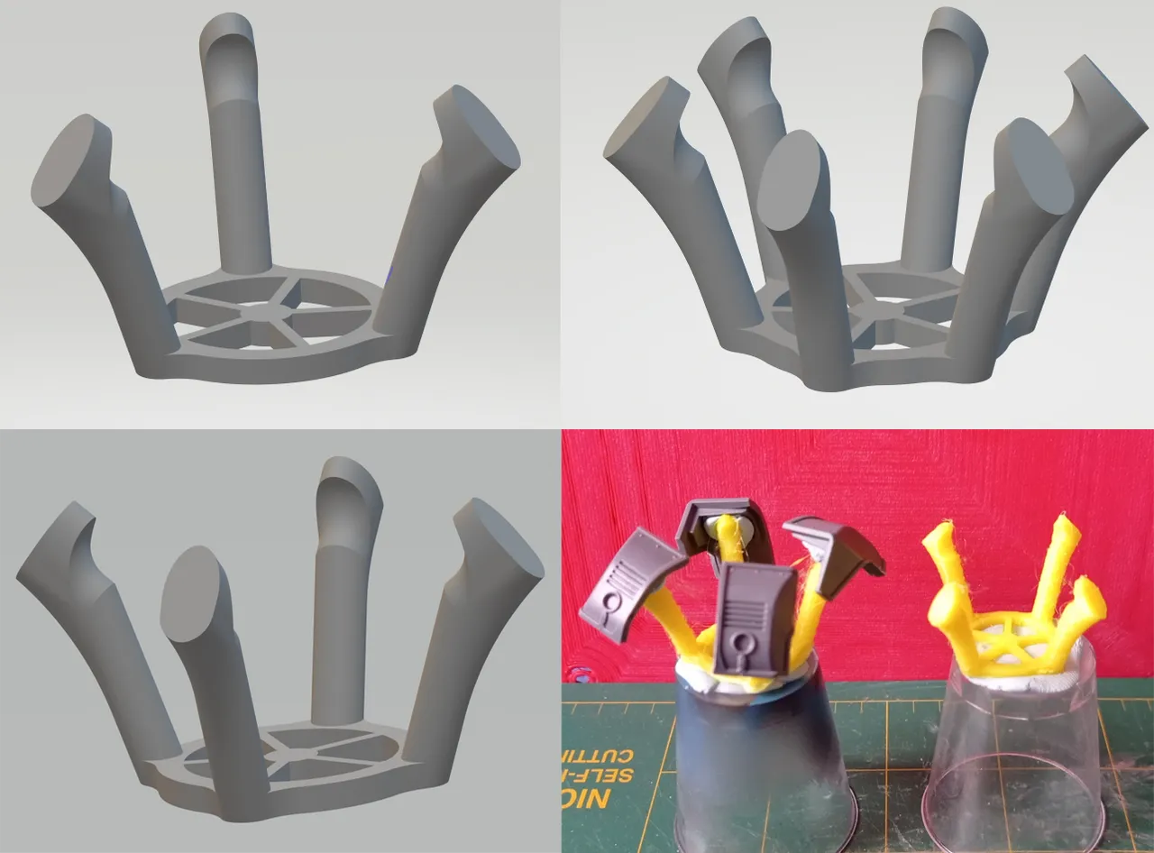Free 3D file Miniature holder for painting with larger hands