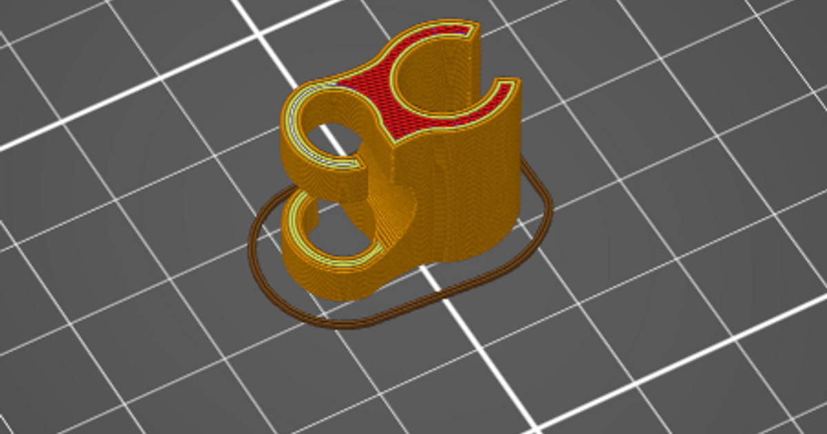 Microphone cable holder by koutnas Download free STL model