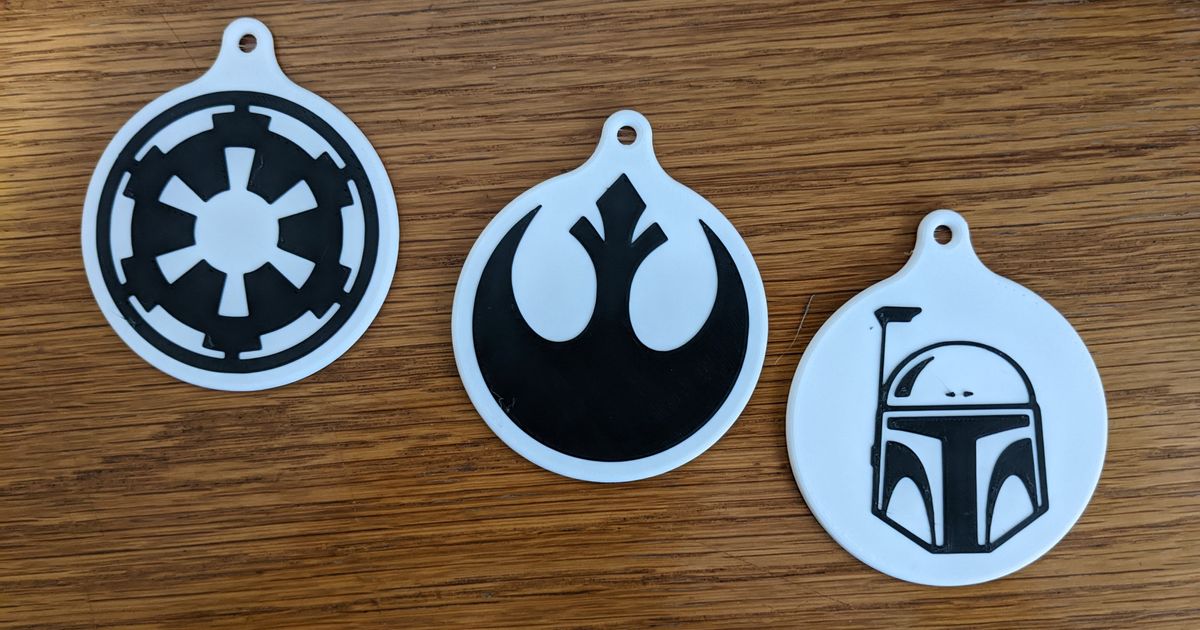 StarWars themed bag tags by Kiwibloke Download free STL model