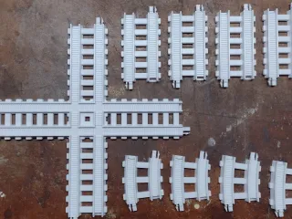 Intersection train track section by Obeisance | Download free STL model ...