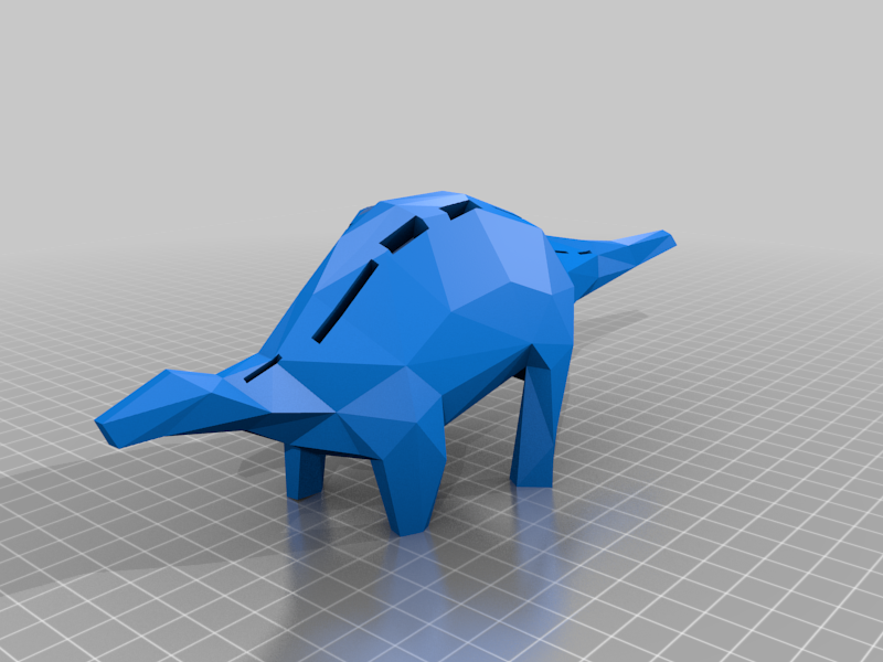 Miniatura 2 do modelo 3D Low Poly Memosaurus