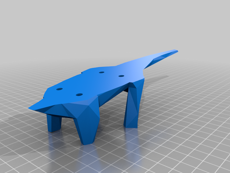 Miniatura 4 do modelo 3D Low Poly Memosaurus