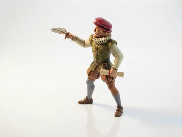 Shakespeare Historical Figure Statue 3D Printable