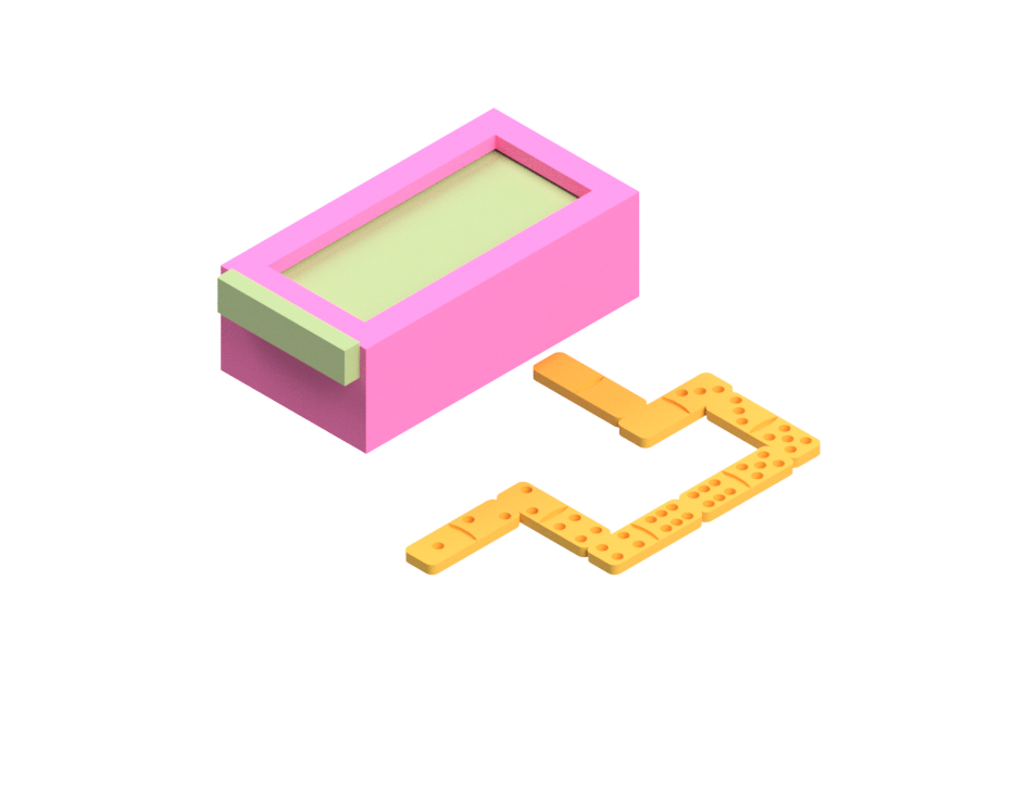Domino with Custom Case