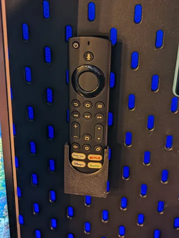Skadis Fire TV remote holder