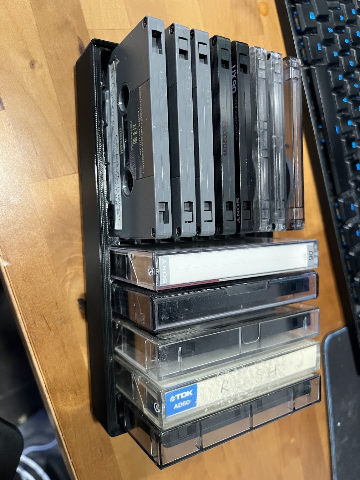 Audio Cassette Tray - Gridfinity and blank template