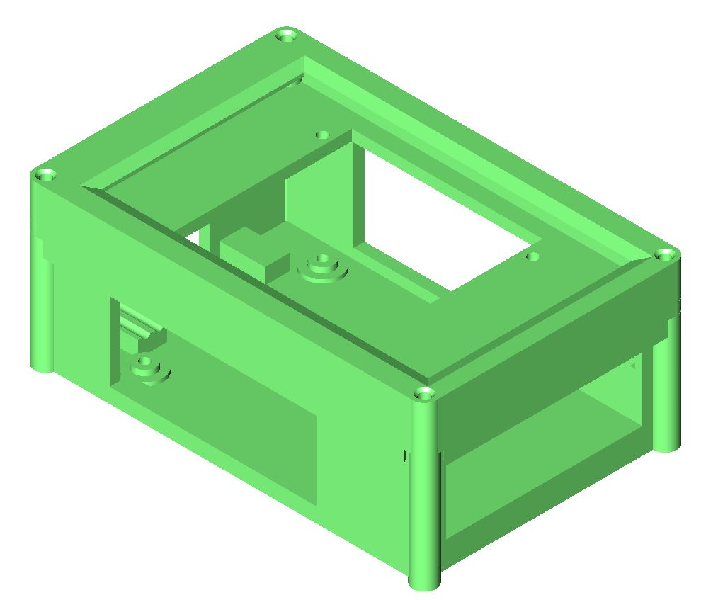 Raspberry PI 4B case with Hyperpixel 4.0