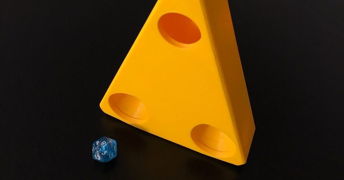 Cheese Dice Tower by Taharez Download free STL model