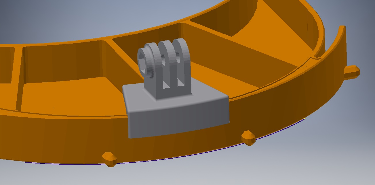 GoPro mount for  Prusa Faceshield - light attachment — miniatura 4