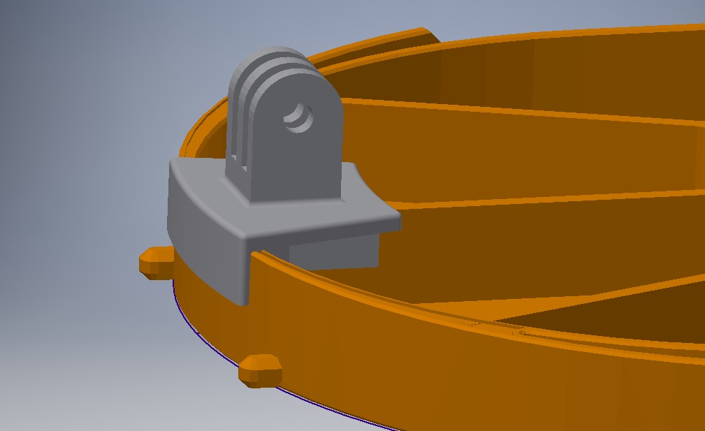 GoPro mount for  Prusa Faceshield - light attachment — miniatura 3