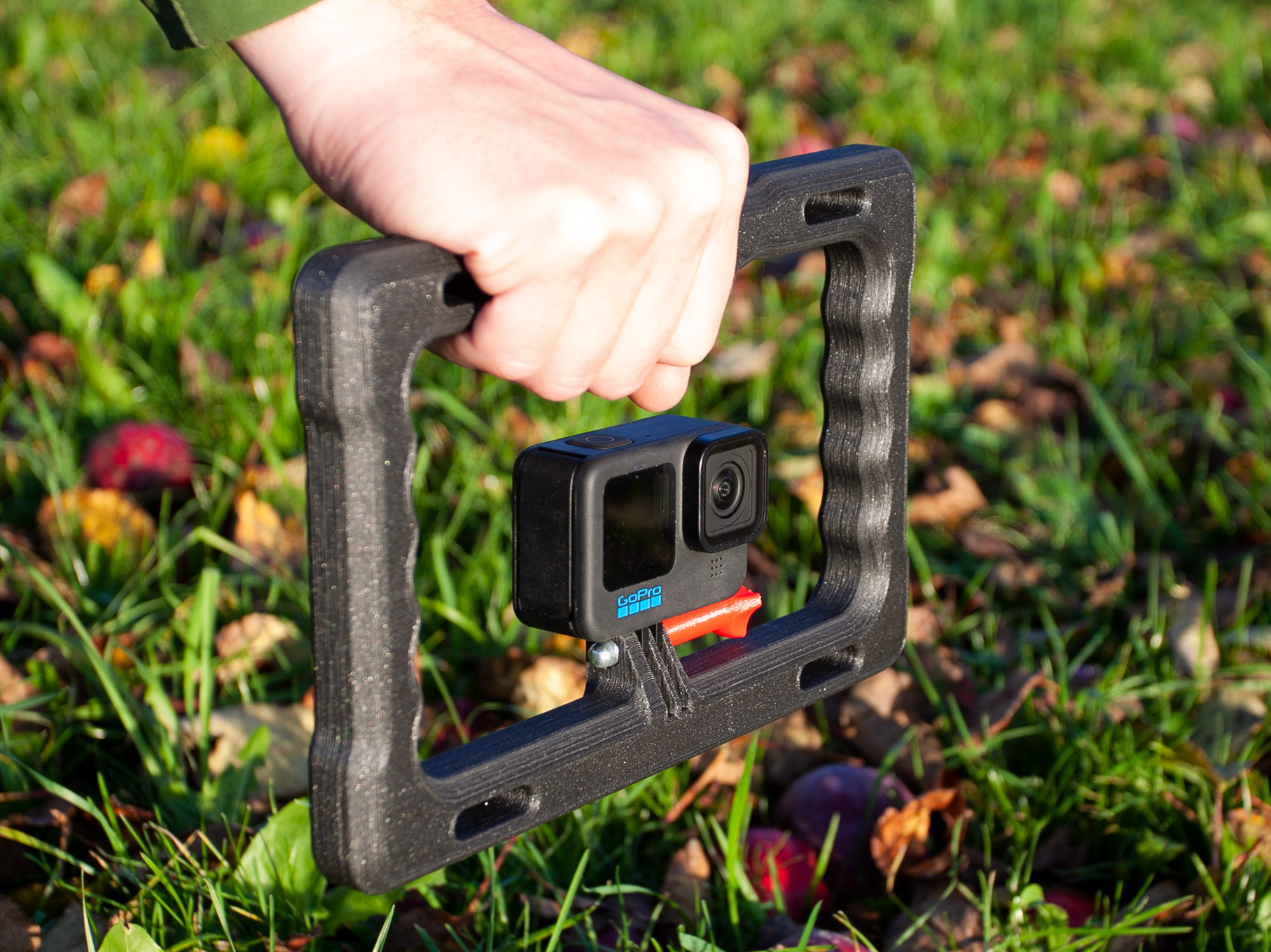 Two handed grip for GoPro by Michal Fanta Download free STL model