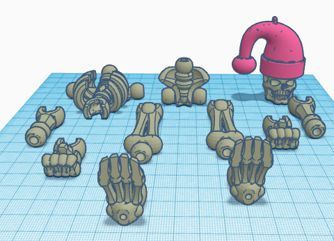 skeleton christmas