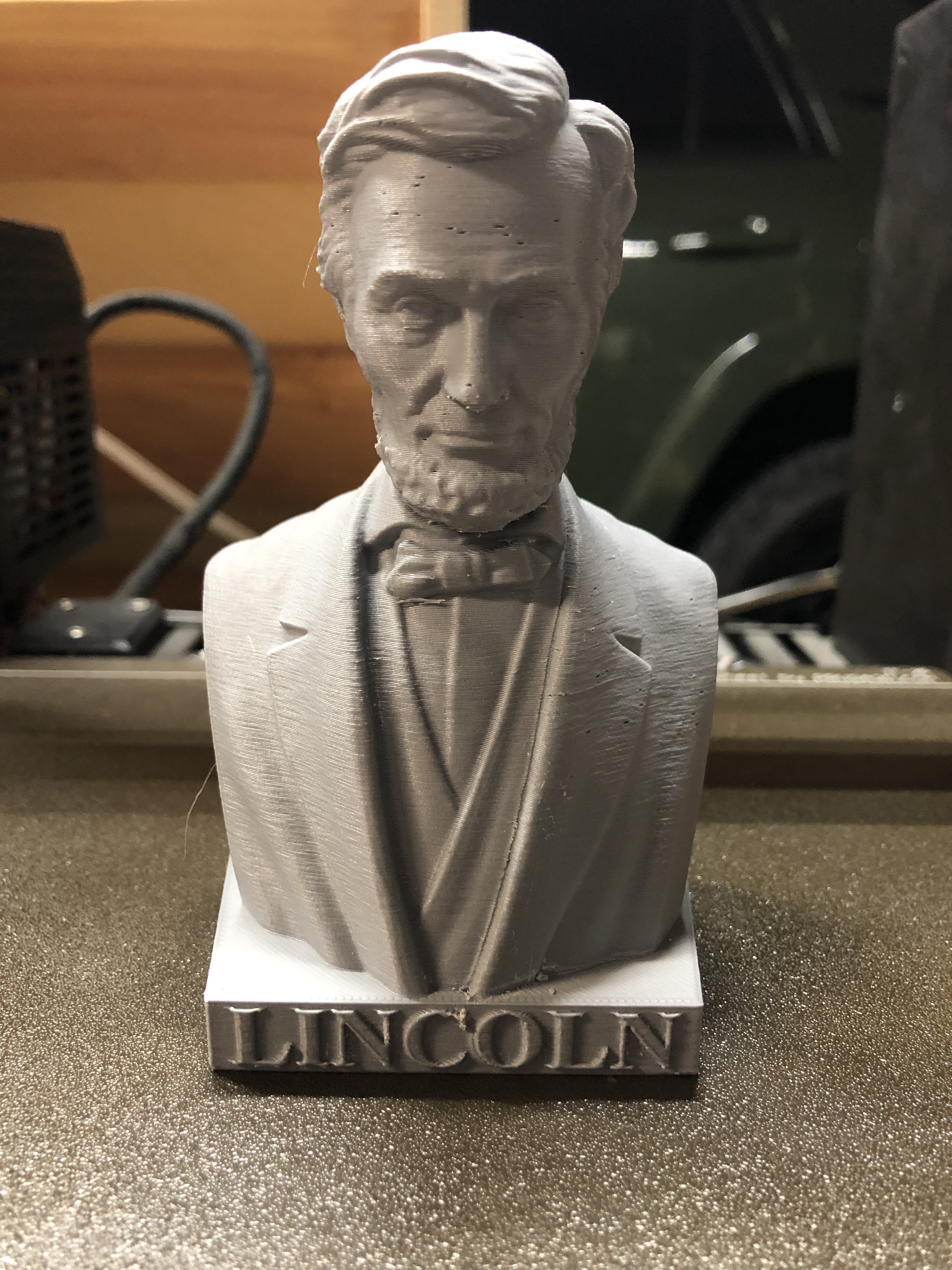 Abe Lincoln Bust w/name on base.