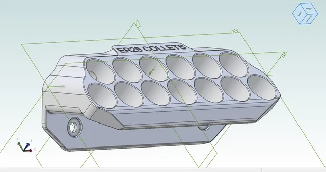 ER25 Collet Rack, 3034-Lite T-Slot Rail