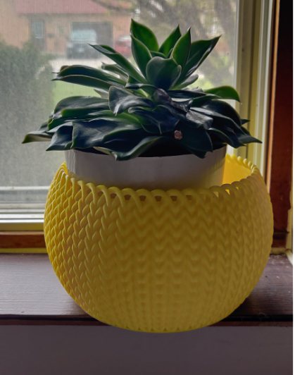 knitted planter