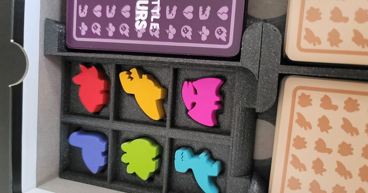 Happy Little Dinosaurs board game insert by CamCam, Download free STL  model