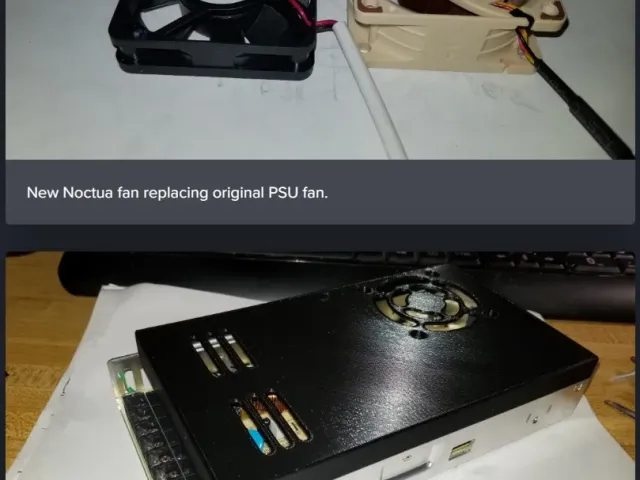 MeanWell Cover for Noctua 60x25 fan