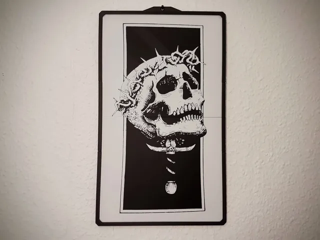 Impaled Skull 2D Art