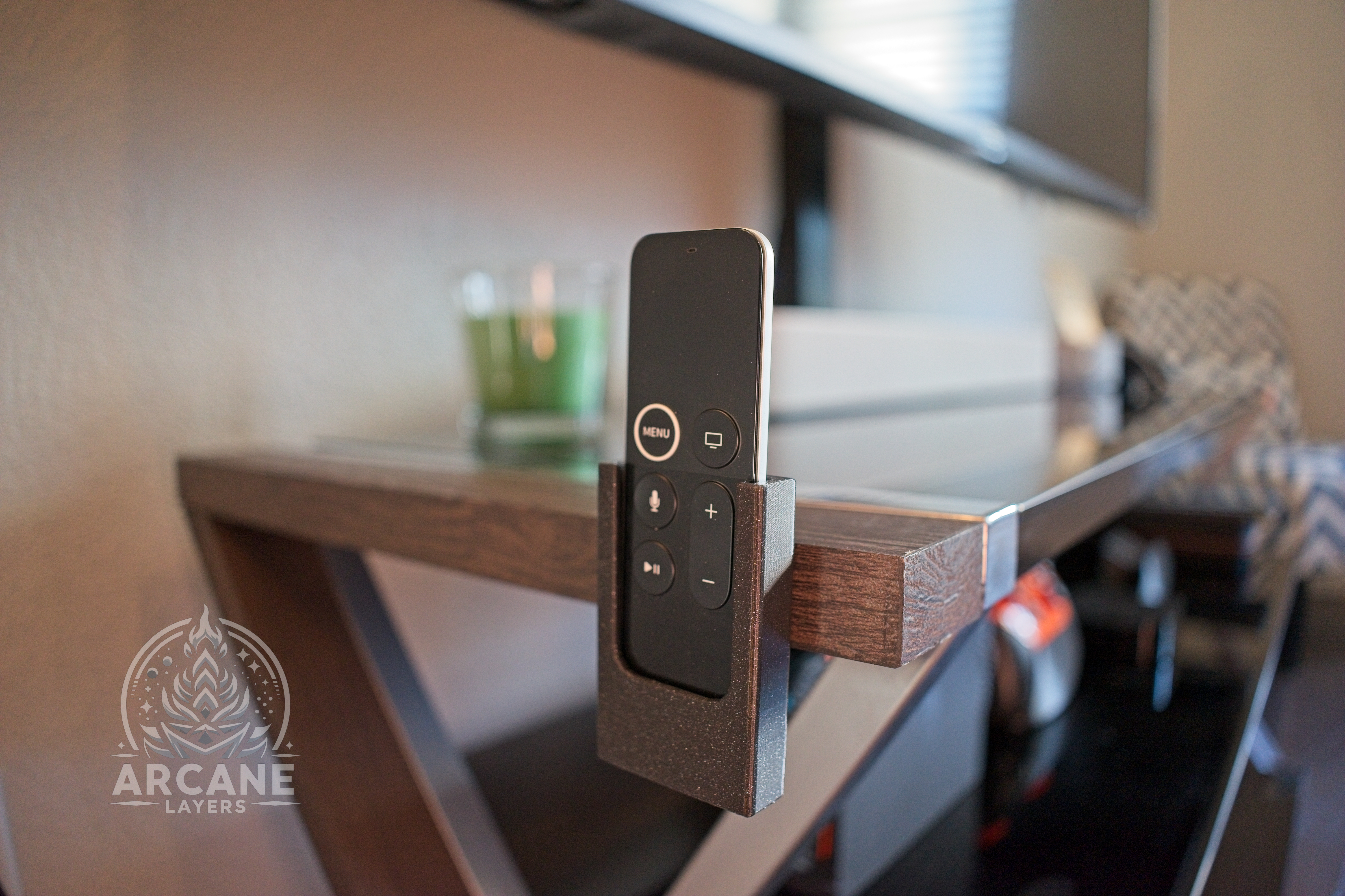 Apple TV 4th Gen Remote Holder for Table or Wall Mount
