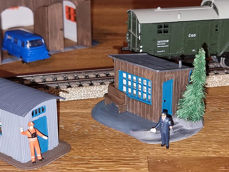 Railway trackside shelter 1:87 H0