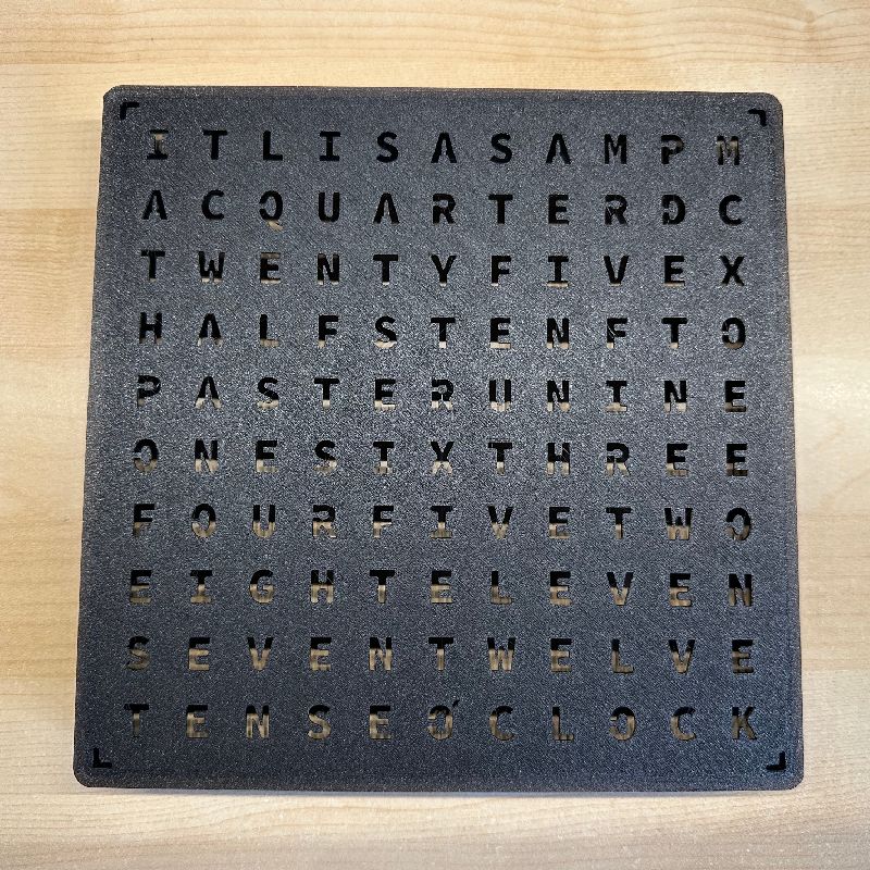 WordClock (2022) by AWSW | Download free STL model | Printables.com