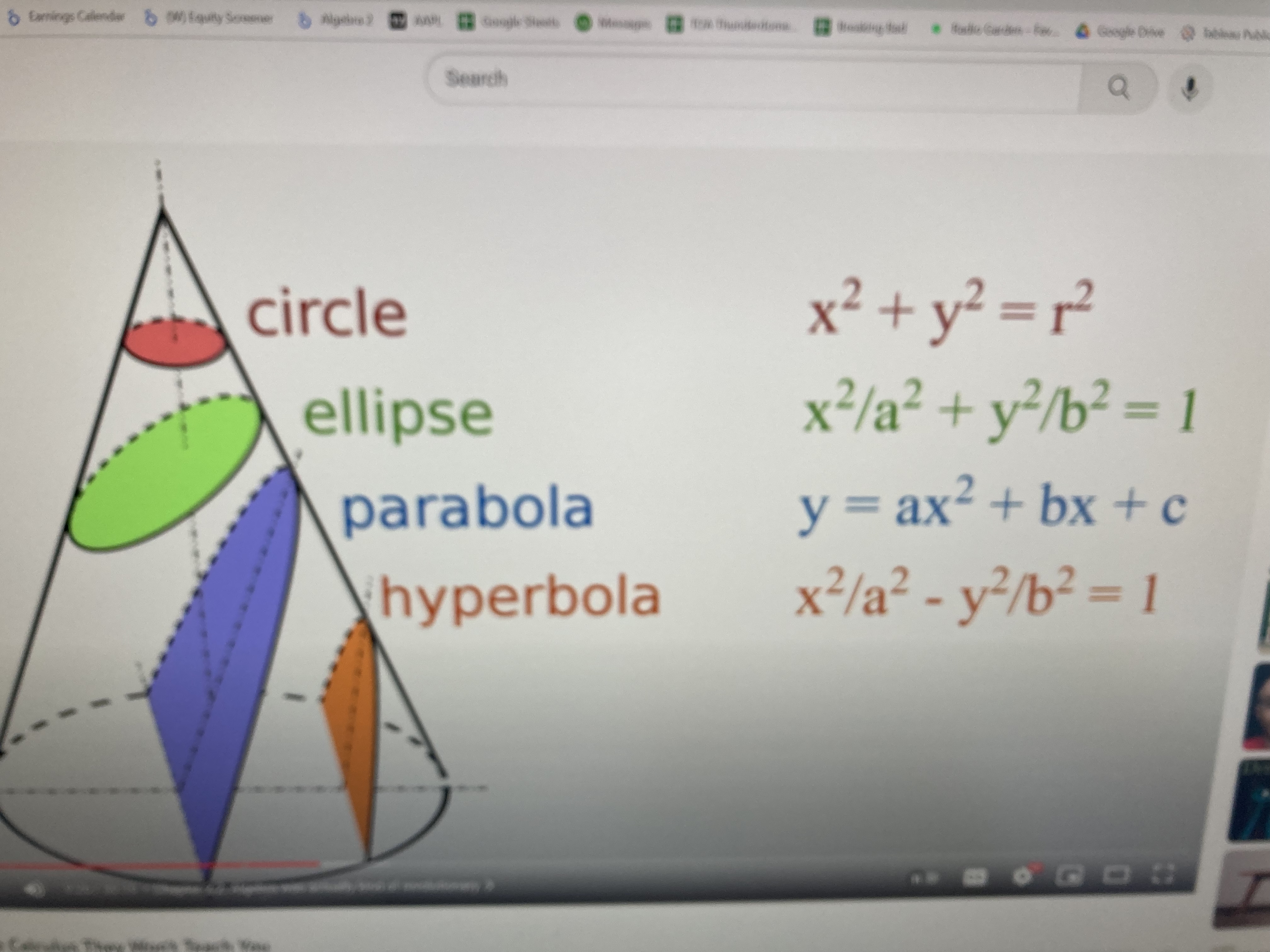 Miniatura 3 do modelo 3D Conic Sections Model