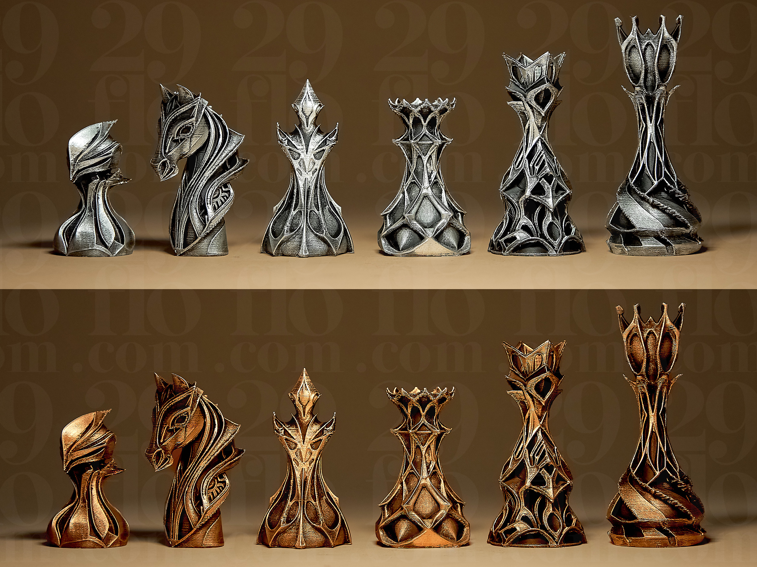 Stylized Chess Set