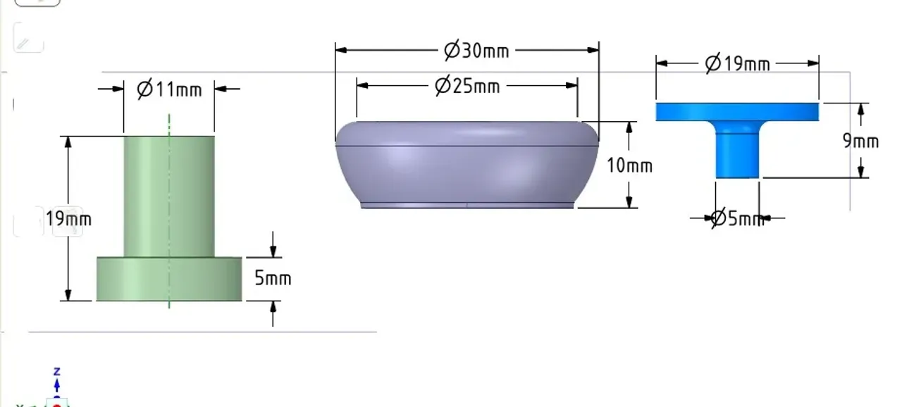 19mm Momentary Push Button Cover by polykyri, Download free STL model