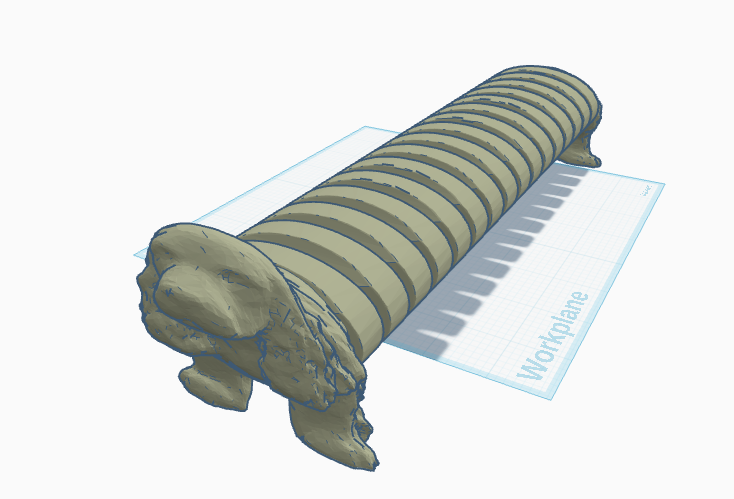 Thicc Wiener Dog 3D model thumbnail
